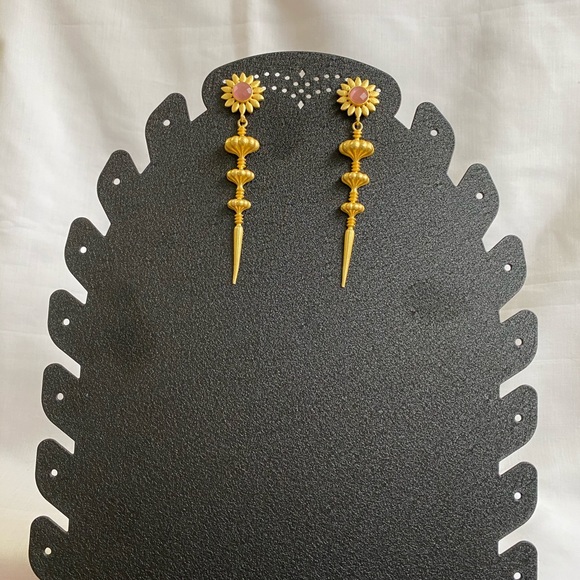 Sword and Flowers Earrings - Picture 7 of 8